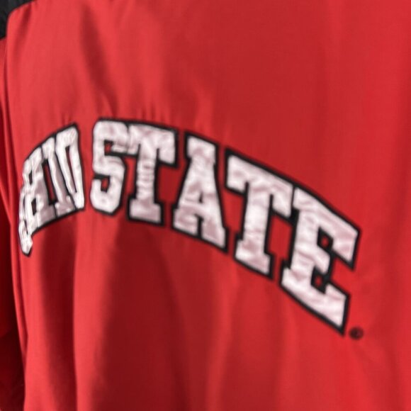 Ohio State University 58 Sports Men L 3D Spell Out Pullover Varsity Jacket Lined - Picture 10 of 16